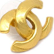 Chanel CC Gold Piercing Earrings 00T