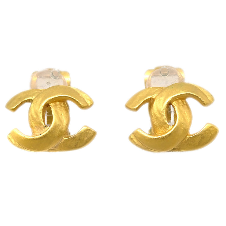 Chanel CC Earrings Clip-On Gold 00T