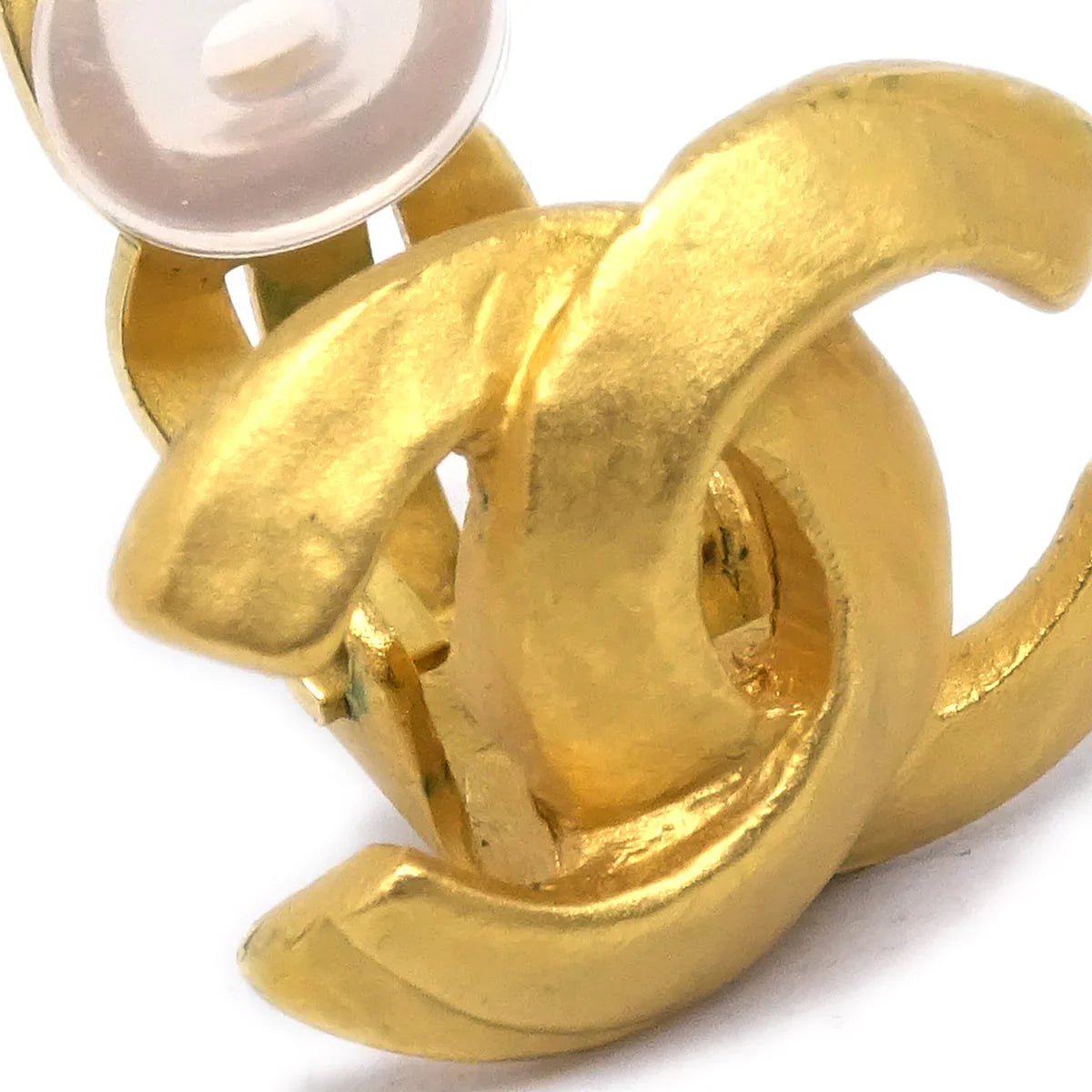 Chanel CC Earrings Clip-On Gold 00T