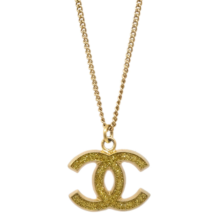 Chanel Gold CC Chain Pendant Necklace 05A