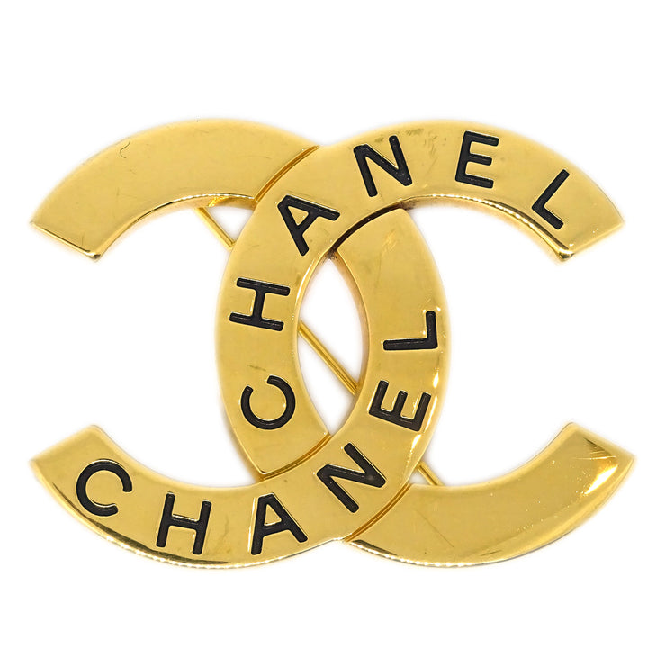 Chanel Gold CC Brooch Pin 98P