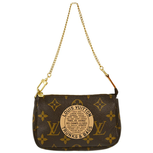 Louis Vuitton 2007 Monogram Mini Pochette Accessoires Handbag M60153