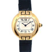 Cartier Ellipse SM Quartz Watch 18KYG Black