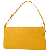 Louis Vuitton 2002 Yellow Epi Pochette Accessoires Handbag M52959