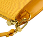 Louis Vuitton 2002 Yellow Epi Pochette Accessoires Handbag M52959