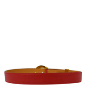 Hermes Red Courchevel Belt #70 Small Good