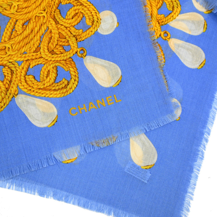 Chanel Blue Scarf Small Good