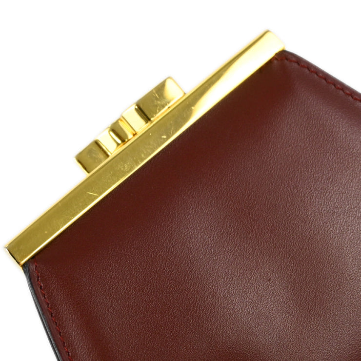 Cartier Bordeaux Must de Cartier Coin Purse Wallet