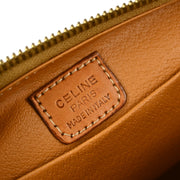 Celine Brown Macadam Cosmetic Pouch Bag