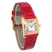 Cartier Tank Francaise Ref.1820 Quartz Watch 18KYG Red