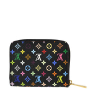 Louis Vuitton 2008 Black Multicolor Zippy Coin Purse Wallet M93740