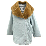 Chanel 2001 Zip Up Jacket Light Blue #40