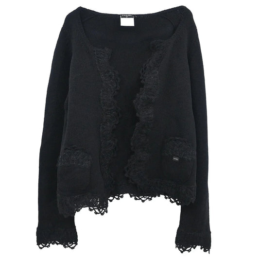 Chanel Open Cardigan Black