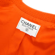 Chanel Single Breasted Jacket Orange