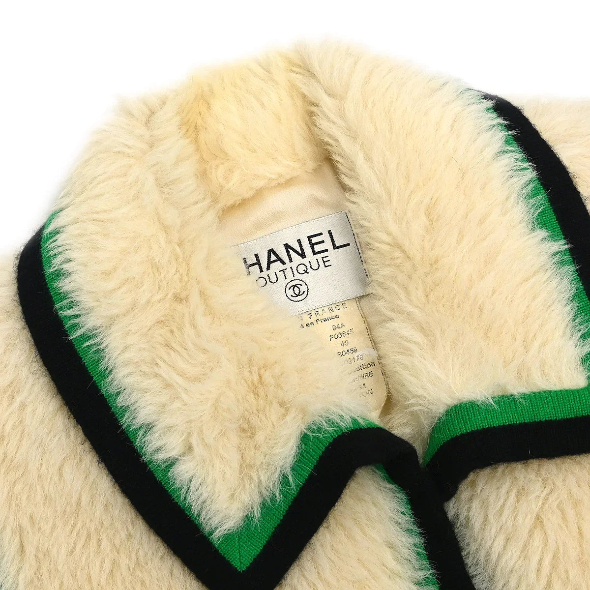 Chanel 1994 Fur Vest White #40