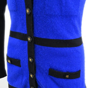 Chanel 1995 Cardigan Blue Black #40