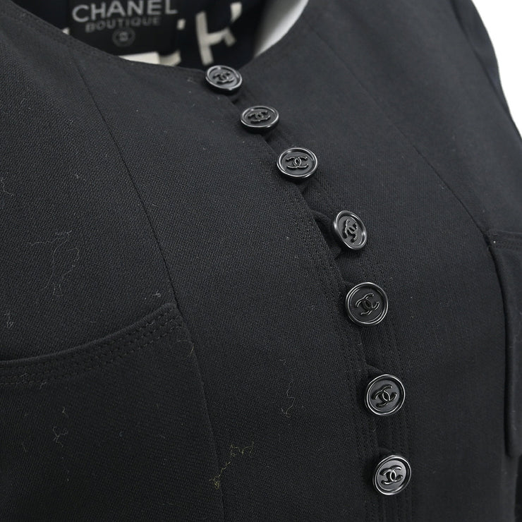 Chanel 1997 Coat Black #36