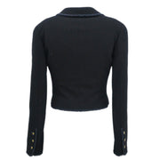 Chanel 1997 Single Breasted Jacket Black #38