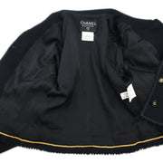 Chanel 1997 Single Breasted Jacket Black #38