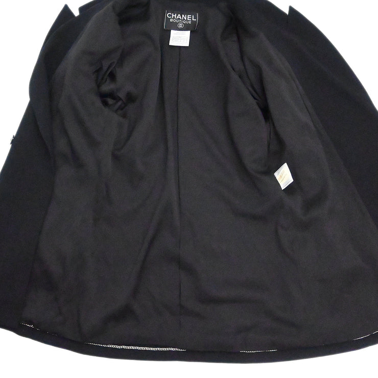 Chanel 1998 Double Breasted Jacket Black #36