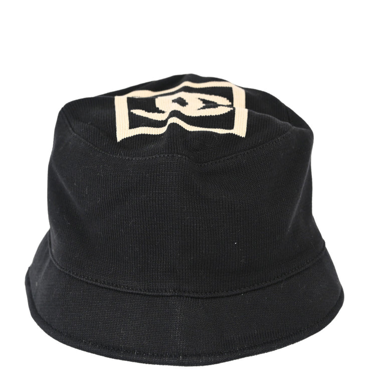 Chanel Black Sport Line Bucket Hat #M Small Good