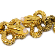 Chanel Dangle Earrings Gold Clip-On 03A