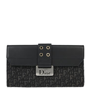 Christian Dior 2003 Black Trotter Street Chic Long Wallet