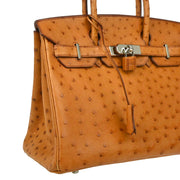 Hermes * 2006 Chestnut Ostrich Birkin 30 Handbag