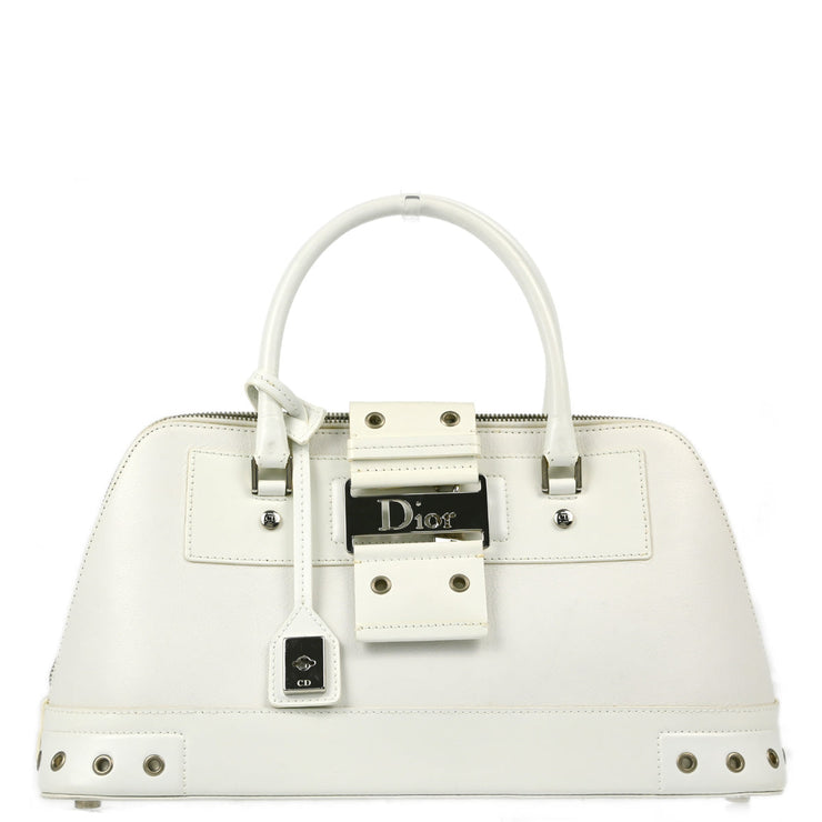 Christian Dior 2002 White Street Chic Handbag