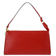 Louis Vuitton 2001 Red Epi Pochette Accessoires Handbag M52947