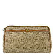 Christian Dior Beige PVC Honeycomb Clutch Bag