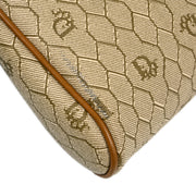 Christian Dior Beige PVC Honeycomb Clutch Bag