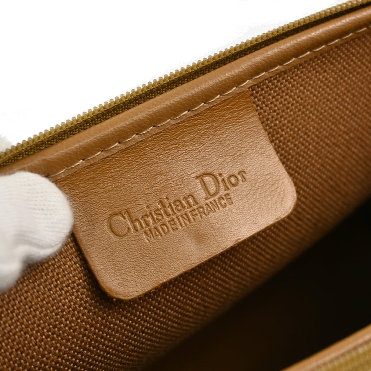 Christian Dior Beige PVC Honeycomb Clutch Bag