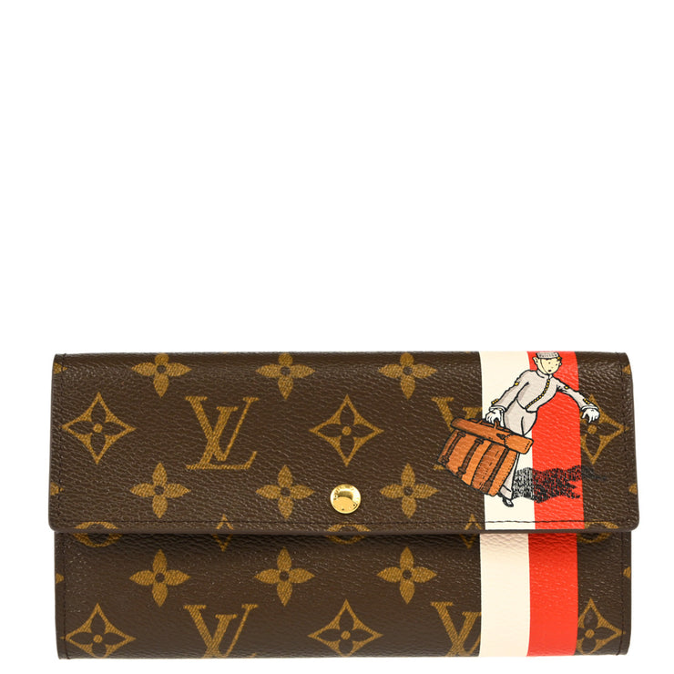 Louis Vuitton 2006 Monogram Groom Portefeuille Sarah Wallet M60034