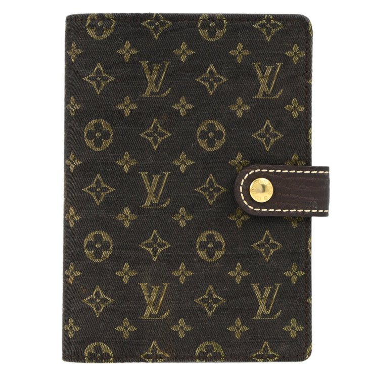 Louis Vuitton 2007 Monogram Mini Lin Agenda PM Note Book Cover R20916 Small Good