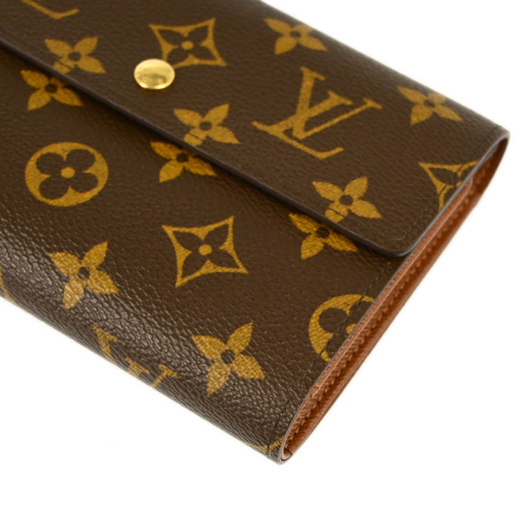 Louis Vuitton 2006 Monogram Porte Tresor Etui Papier Wallet M61202