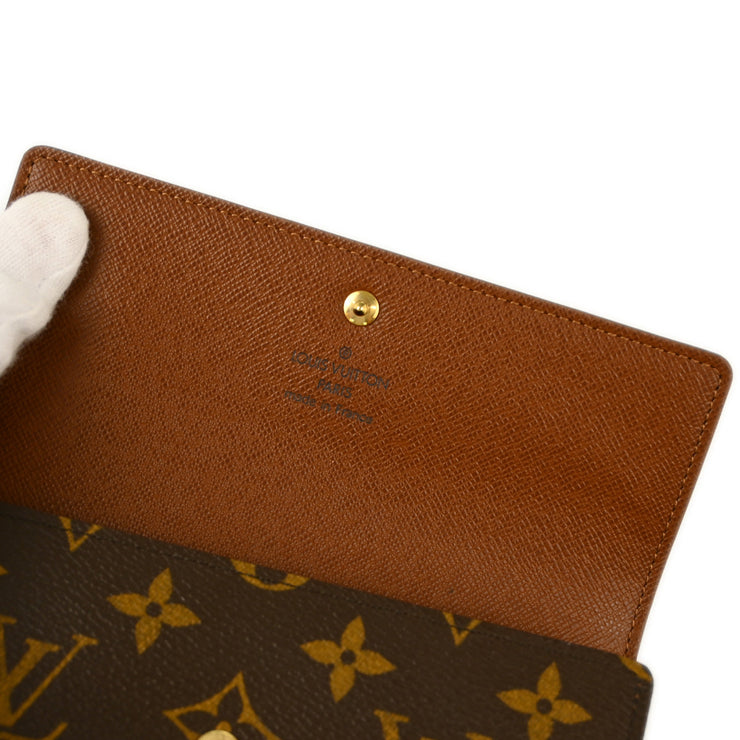 Louis Vuitton 2006 Monogram Porte Tresor Etui Papier Wallet M61202