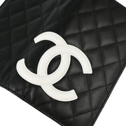 Chanel 2006-2008 Black Calfskin Cambon Ligne Long Wallet