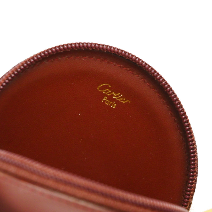 Cartier Must de Cartier Bordeaux Coin Purse Wallet