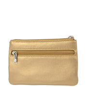 Loewe Gold Leather Mini Pouch Clutch Bag