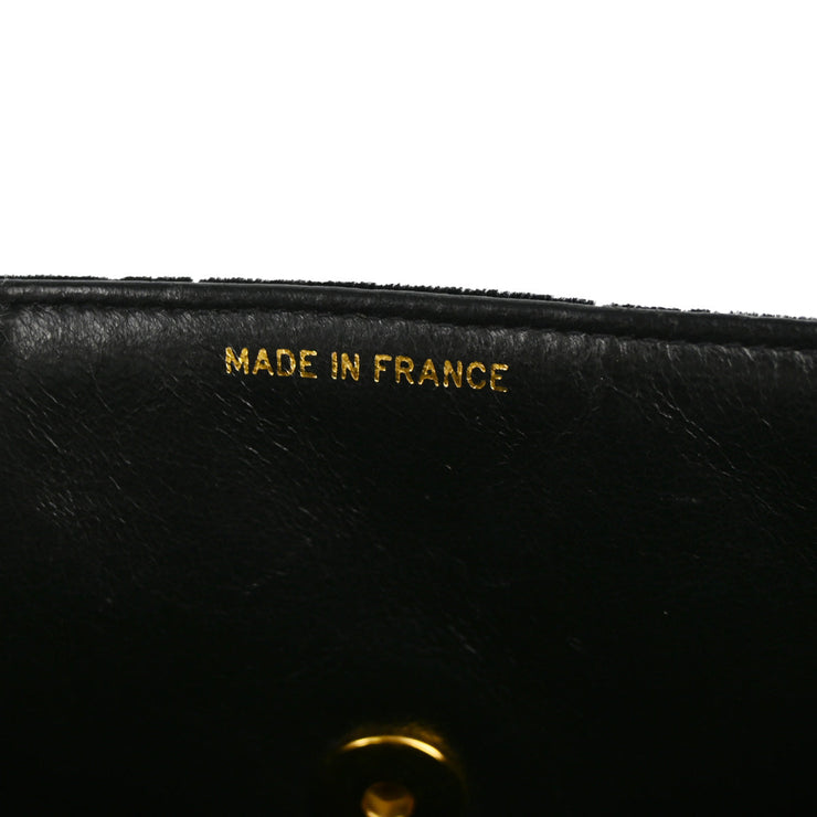 Chanel 1994-1996 Black Velvet Handbag