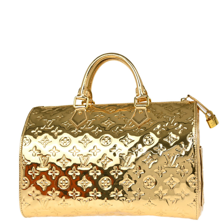 Louis Vuitton 2006 Gold Monogram Miroir Speedy 30 Handbag M95272