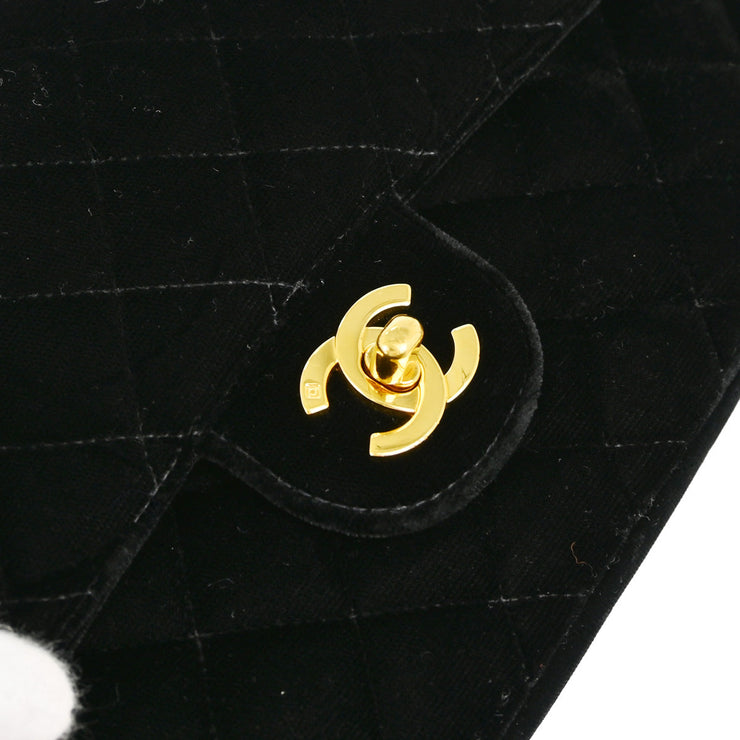 Chanel 1994-1996 Black Velvet Backpack