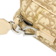 Christian Dior Beige Embroidered Trotter Shoulder Bag