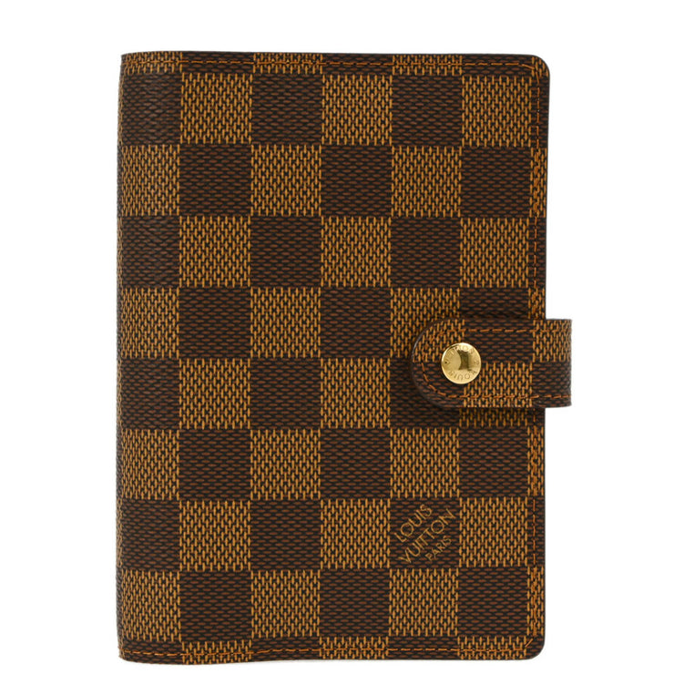 Louis Vuitton 2005 Damier Agenda PM Note Book Cover R20700 Small Good