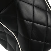 Chanel 1994-1996 Black Calfskin Bowling Bag 50