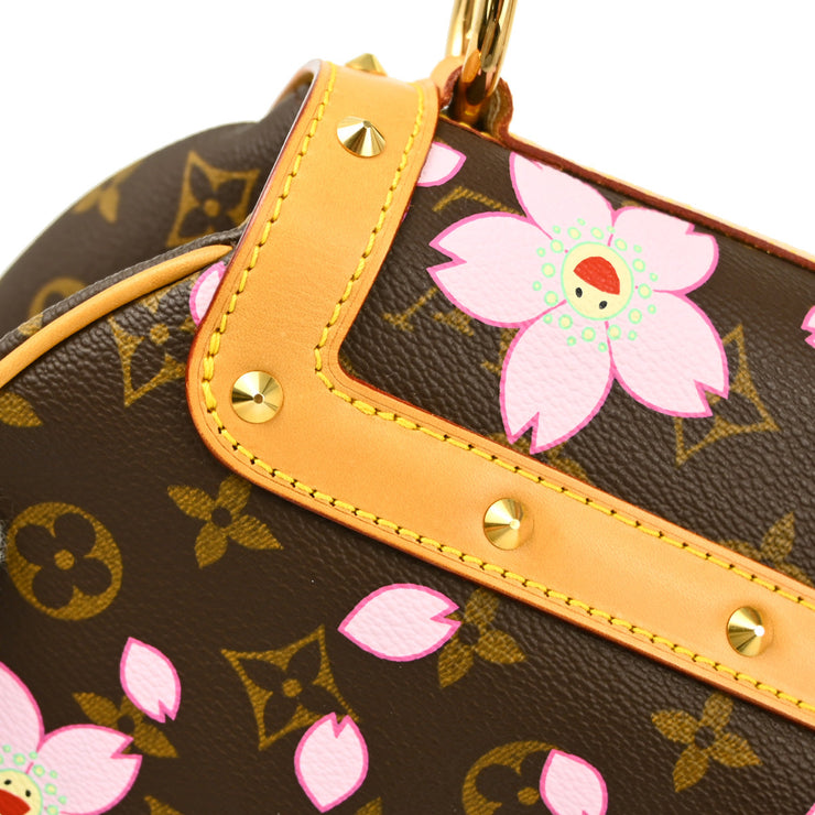 Louis Vuitton 2003 Monogram Cherry Blossom Sac Retro PM Handbag M92012