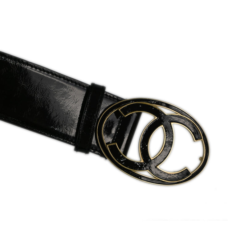 Chanel Black Leather Belt #75/30 07P Small Good