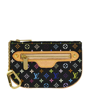 Louis Vuitton Black Multicolor Pochette MM Coin Purse Wallet M60031