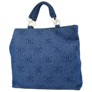 Chanel 2002-2003 Blue Denim Tote Handbag